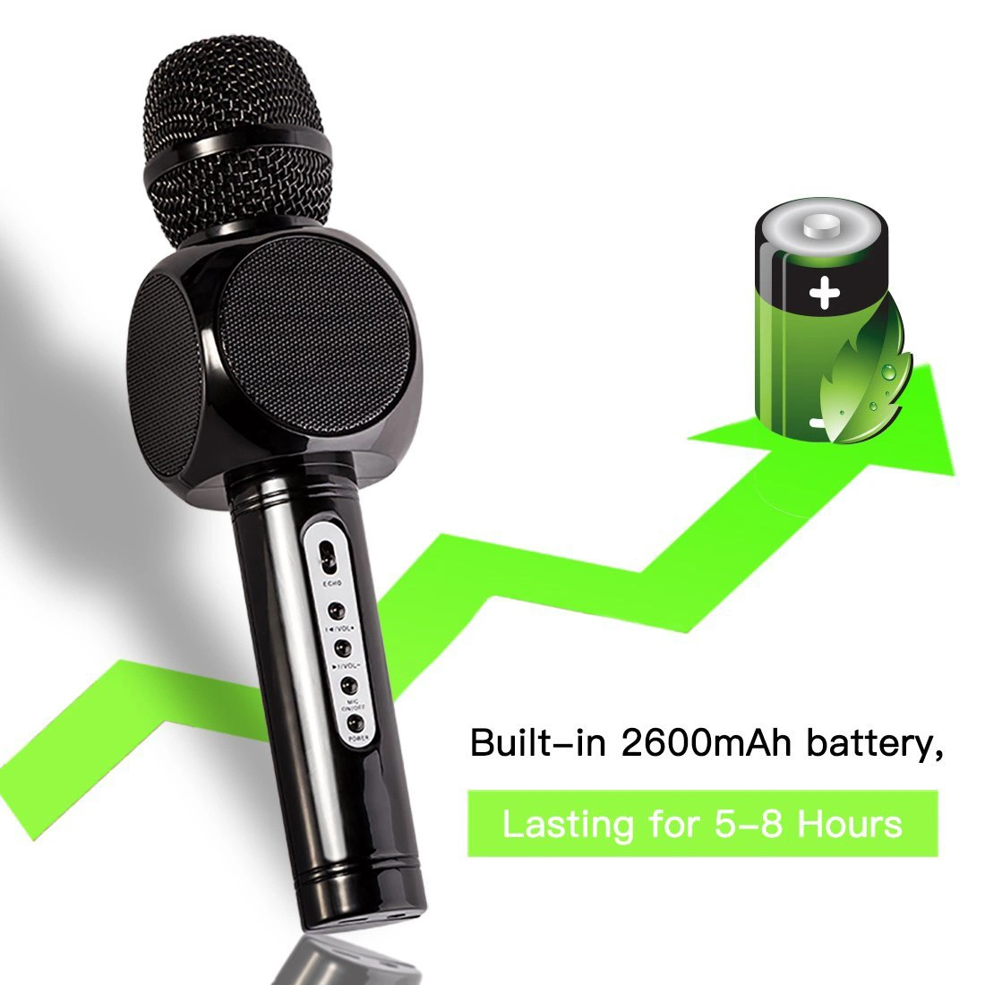 Portable Mini Wireless Karaoke Microphone Bluetooth Microphone Speaker for KTV