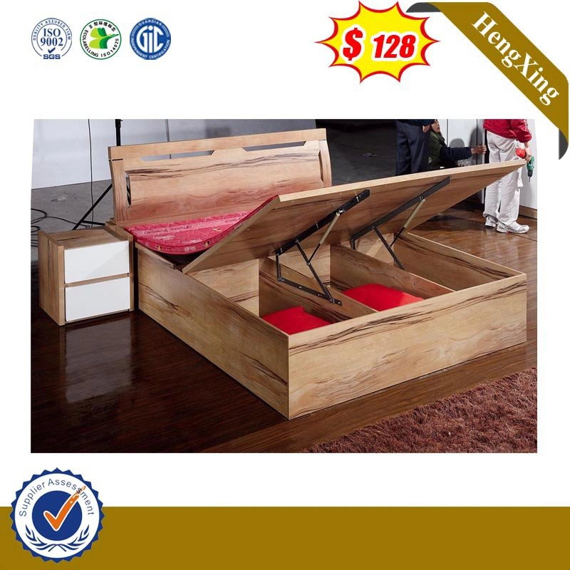 Meubles en bois adulte chinois chambre à coucher avec lit double pliant Canapé-lit King Size
