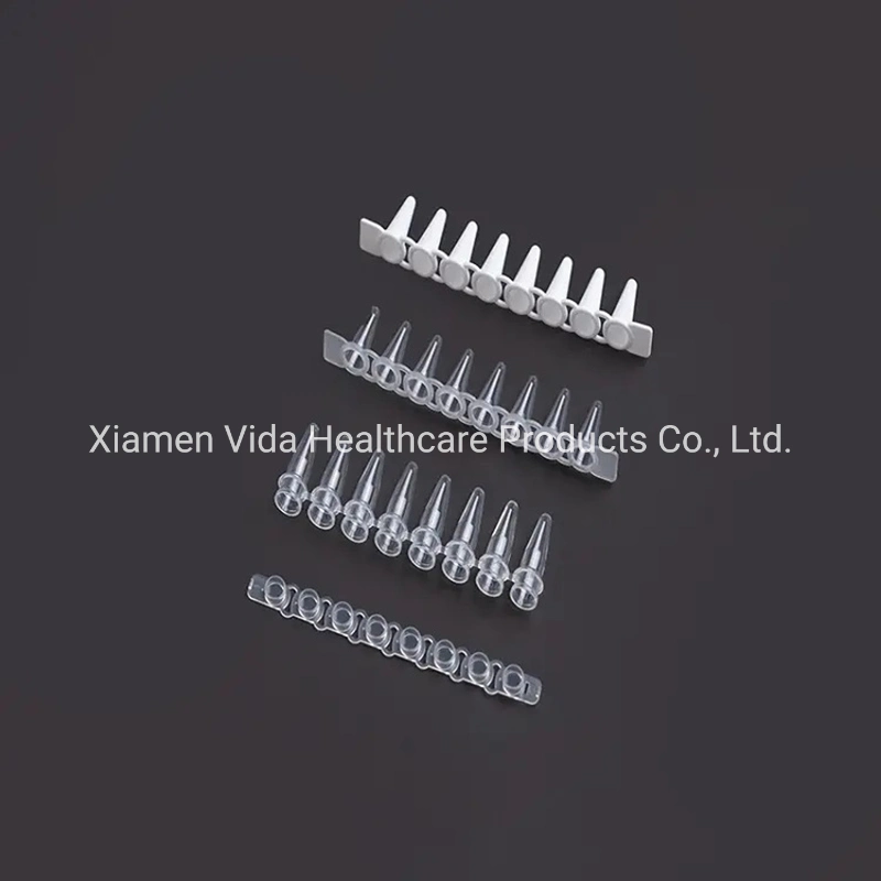 High-Quality Lab Disposable Plastic 0.2 Ml PCR Tubes with Cap