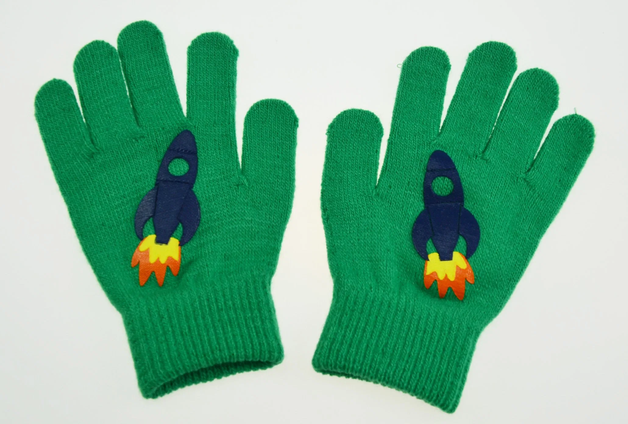 BSCI Magic Glove Kids Arrow Offset Printing Acrylic Gloves