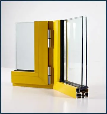 New Design Sound Proof Aluminum Double Glass Casement Windows