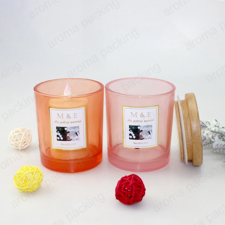 Wholesale/Supplier Colored Candle Jar with Sealed Lid, Empty Glass Candle Holder