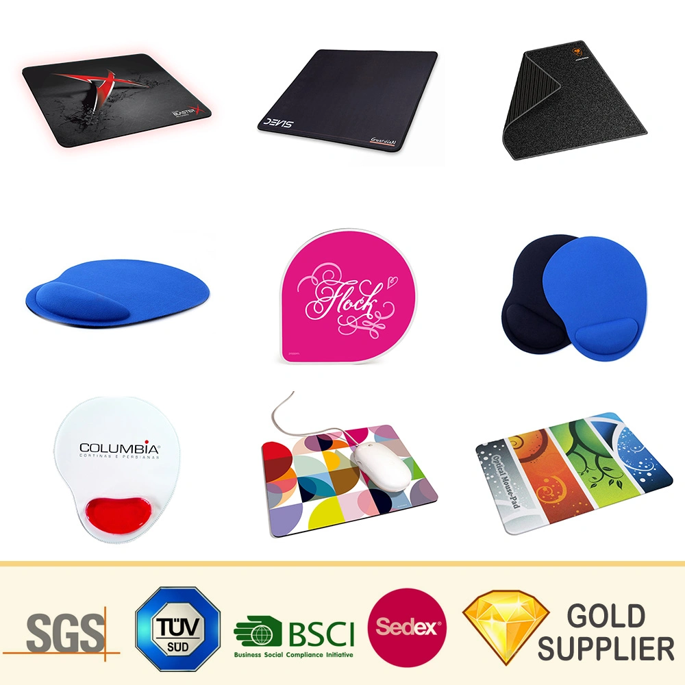 Cadeau promotionnel imprimé personnalisé logo 3D Gel de tapis de souris de jeu en caoutchouc personnalisé en PVC souple en silicone EVA repose-poignet impression en sublimation d'ordinateur de Jeu Tapis de souris