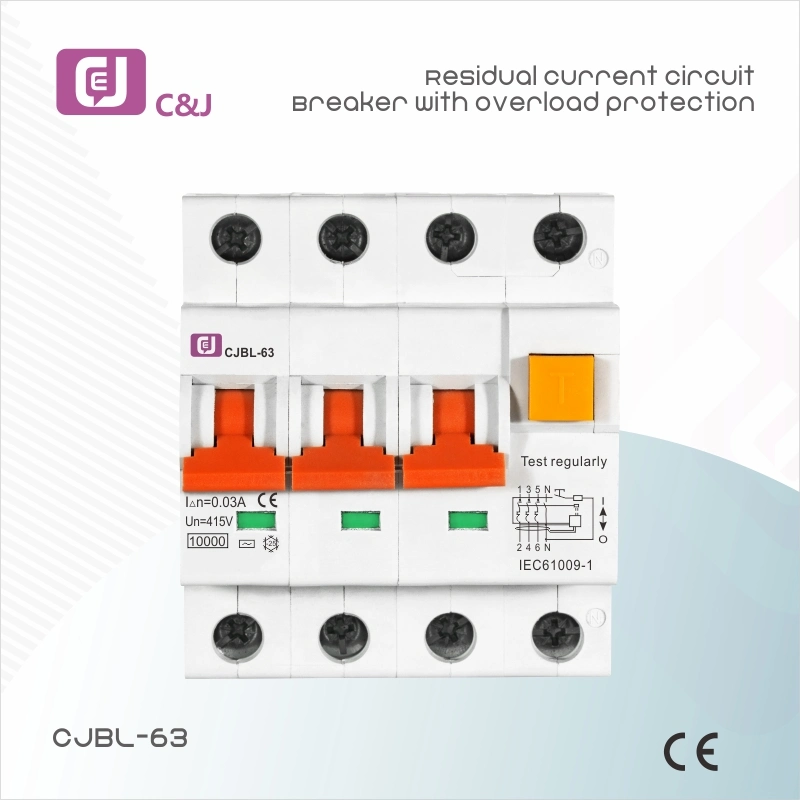 Fehlerstromschutzschalter mit Überlastschutz, elektronischer RCBO