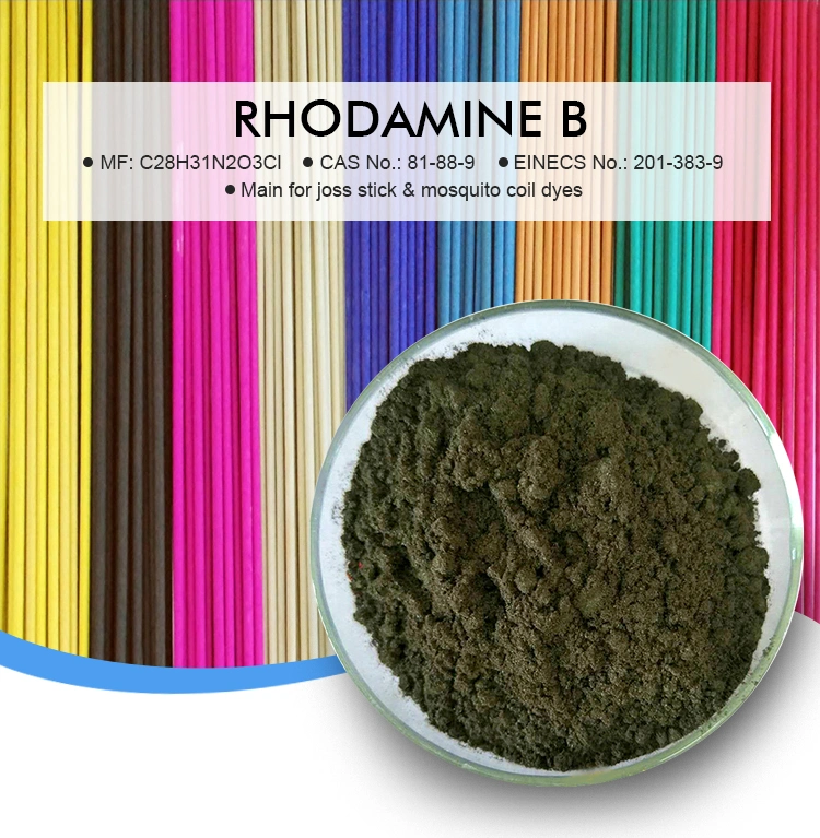 Rhodamine B Basic Violet 10 Used in Mosquito Coils Colorant