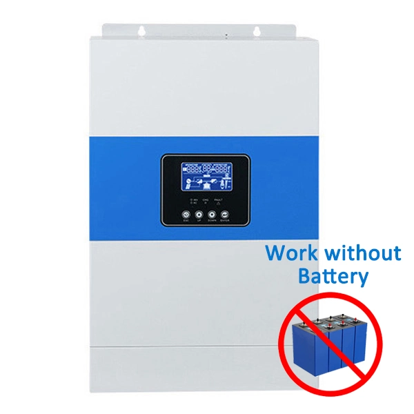 OFF Grid inversores de potência solar sinusoidal pura integrados no MPPT Suporte do controlador funcionamento normal do controlo remoto sem bateria