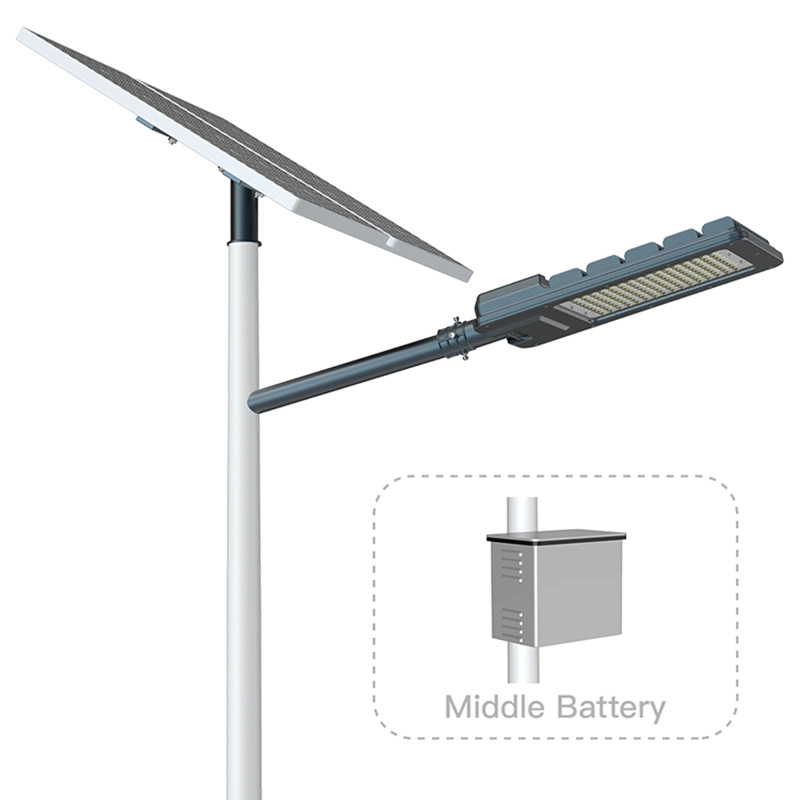 China Manufacturer 10m Pole 100W LED Power Outdoor Hanging Battery Split Solar Street Light