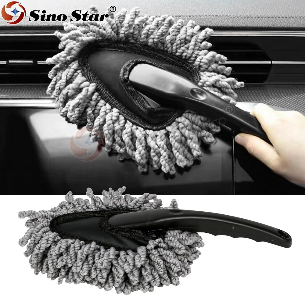 Balayage sec humide microfibre outil de nettoyage pour véhicule balai de lavage pour voiture Produits de nettoyage chenille pour petites brosses de cire pour enlever la poussière pour voiture