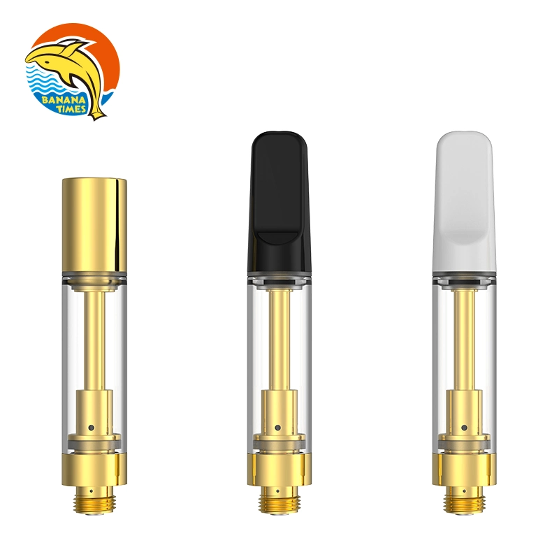 Precio al por mayor de 0,5 ml/1ml 510 el cartucho vacío Vape Atomizer No-Leak Oro Negro 1 gramo de aceite espeso Vape cerámica los cartuchos de pluma de colofonia Hash