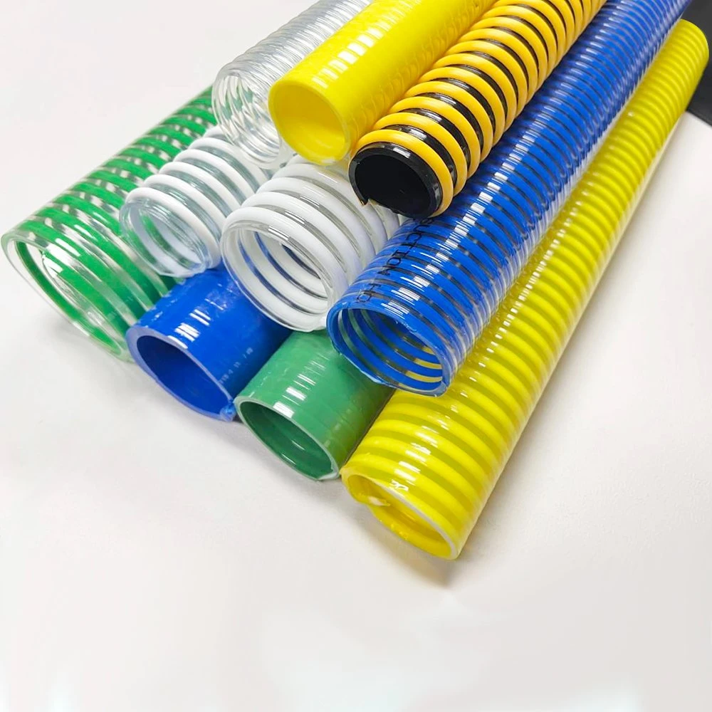 Tubo flexible de succión de PVC para uso intensivo 1 2 3 4 5 6 8 10 12 pulgadas para la minería Agua de vacío bomba de aceite conducto SPA agua de grano