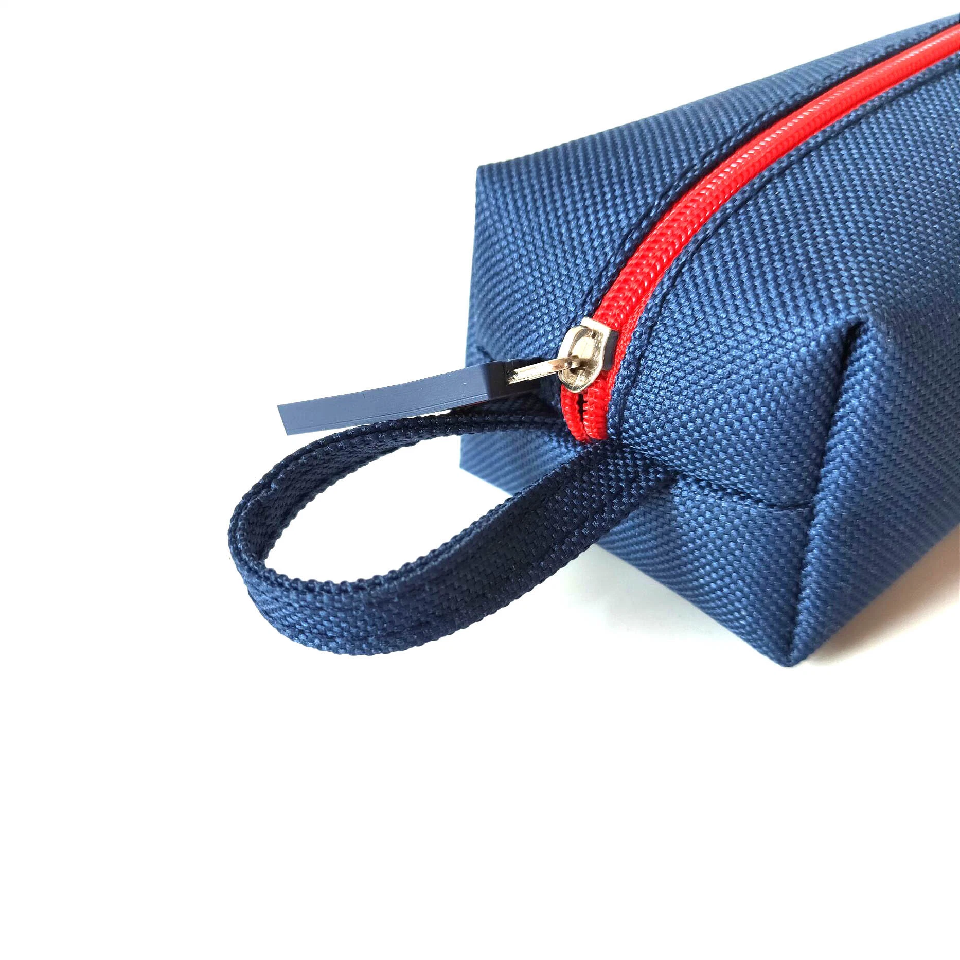 900d Oxford Thicken Barrel Pen Pouch Custom Logo Blue Pencil Bag