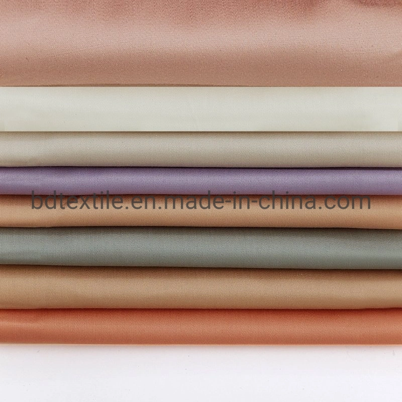 100% Cotton Solid Color Satin Home&Hotel Textile Bedding Fabric