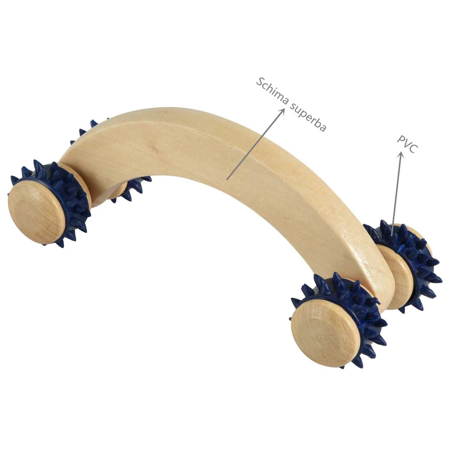 4 шаровых деревянной ручкой ролик массаж инструменты