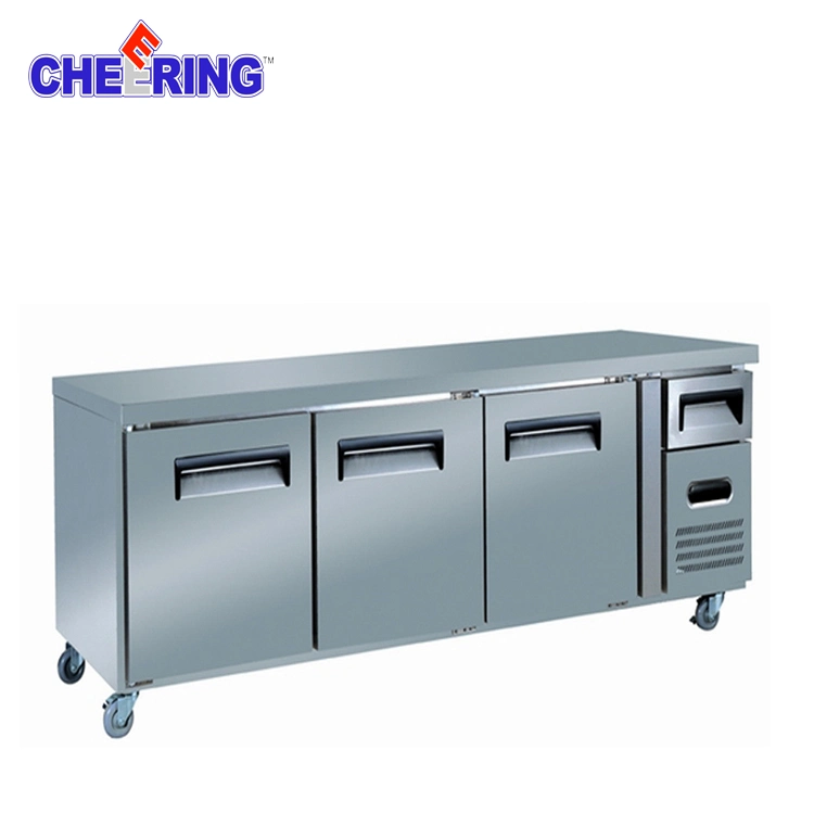 Commercial Stainless Steel Pizza Workbench Refrigerator