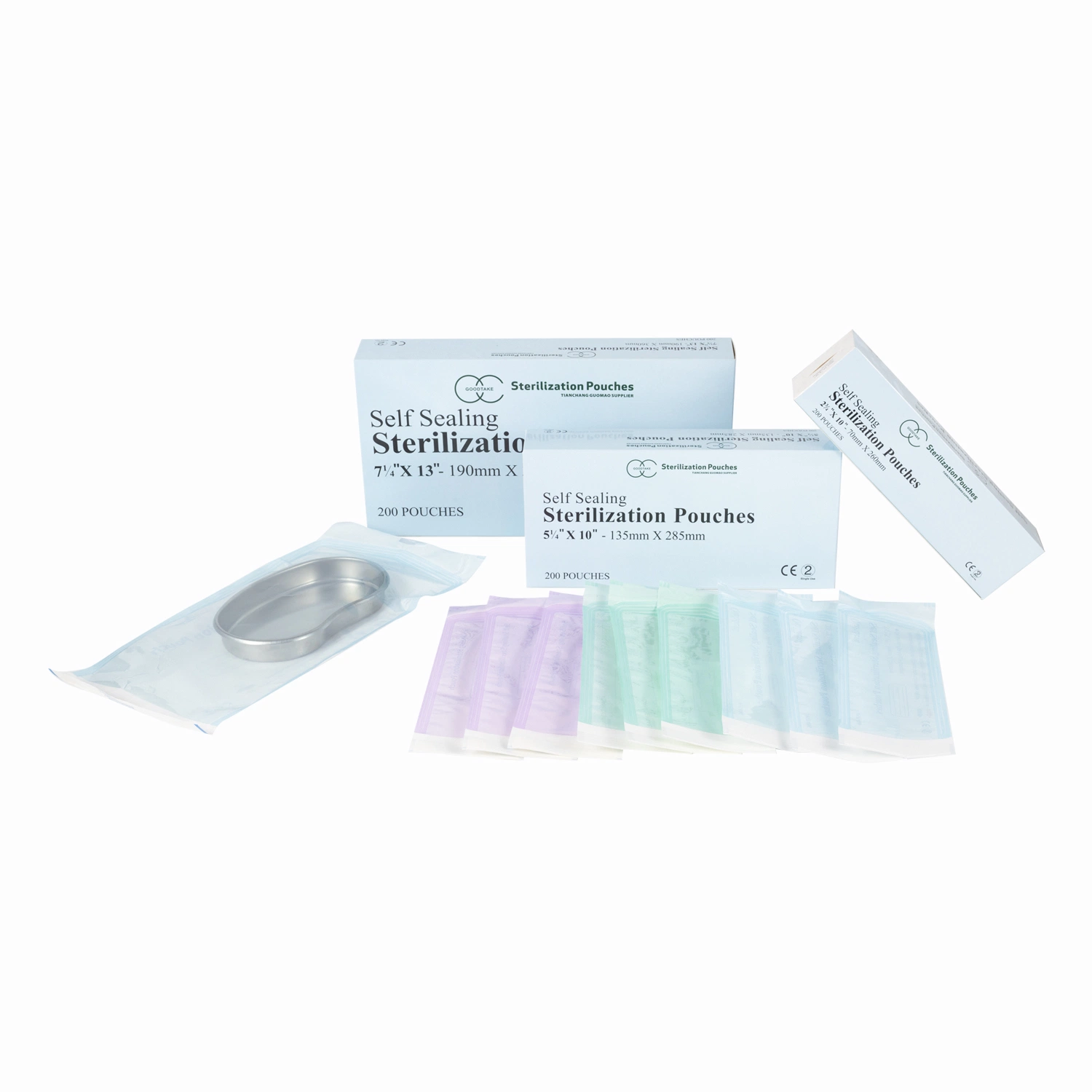 Medical Sterile Bag Dental Packaging Peel Pack Self-Seal Sterilization Pouch