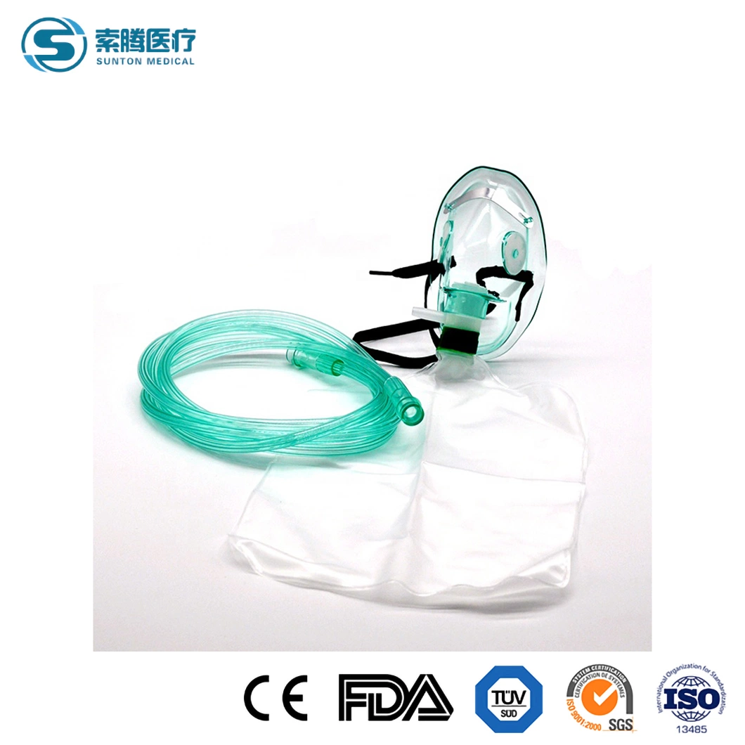 Sunton China Hot Sale Individual PE Pack Oxygen Reservoir Bag Mask Disposable Application Hotel Mask Storage Bag Manufacturing
