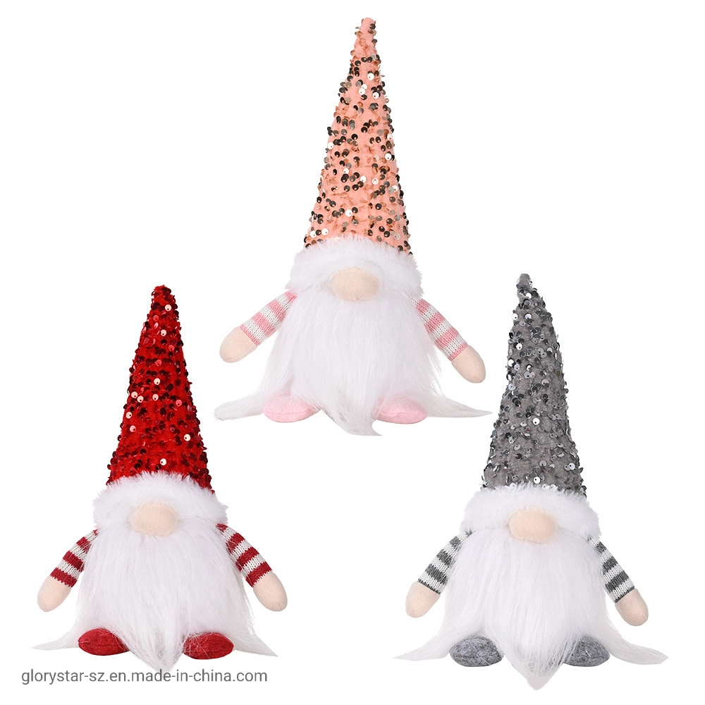 Home Xmas LED Light Merry Christmas Gnome Doll Decoration