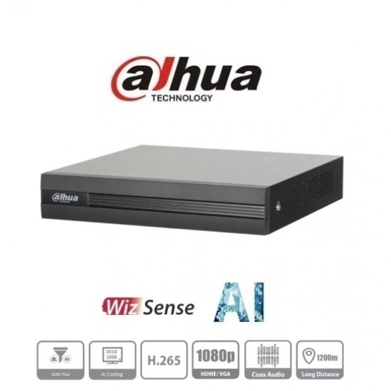 Dahua 8CH 8 Channel 1080P Cooper 1u 1HDD Wizsense Video Recorder (Xvr1b08h-I)