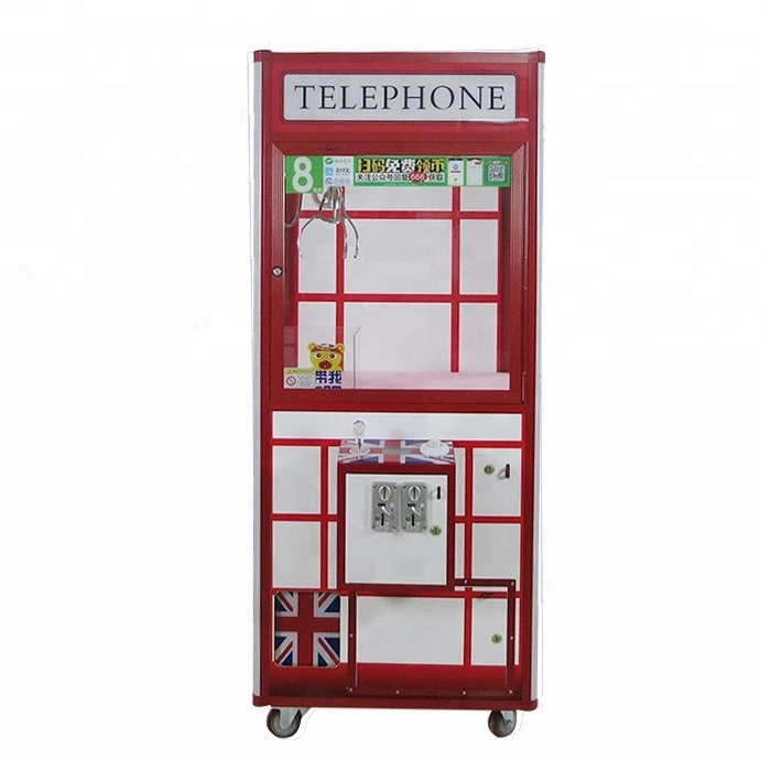 Self-Help Vending Indoor Coin Operated Claw Crane Machines for Game Center