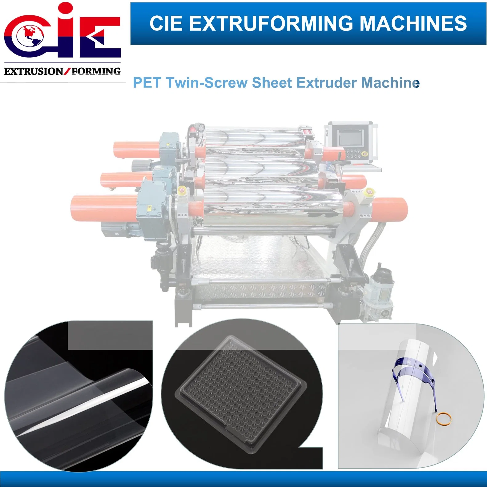 Electric Trays Anti-Fog Sheet Pet PP PS PLA Sheet Production Machine
