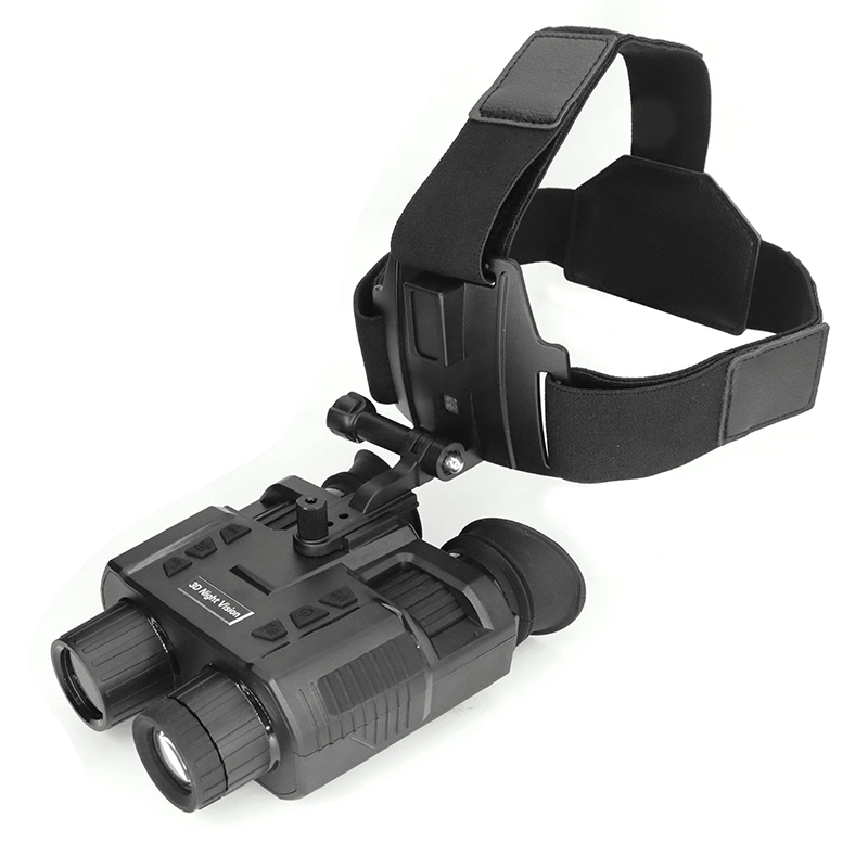 Naked Eyes 3D Display Hands Free Tactical Night Vision Binoculars HD Digital Infrared Head Mounted Helmet Night Vision Goggles
