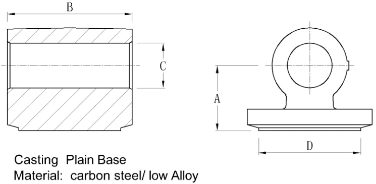 Hydraulic Cylinder Low Carbon Steel Casting Ends