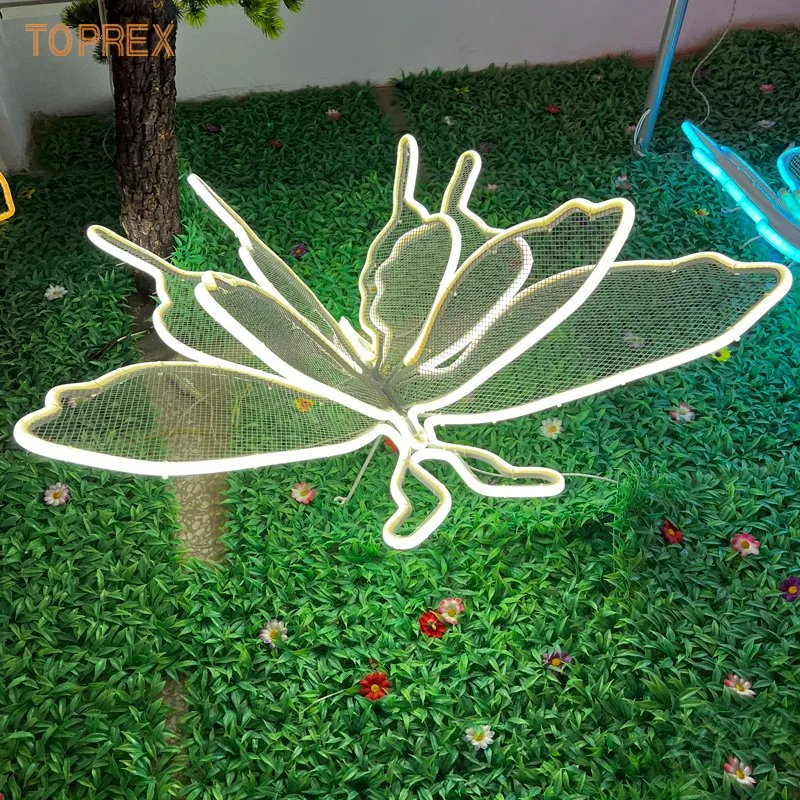 Colgantes luces de Navidad decoración de eventos Iluminación de mariposas para bodas