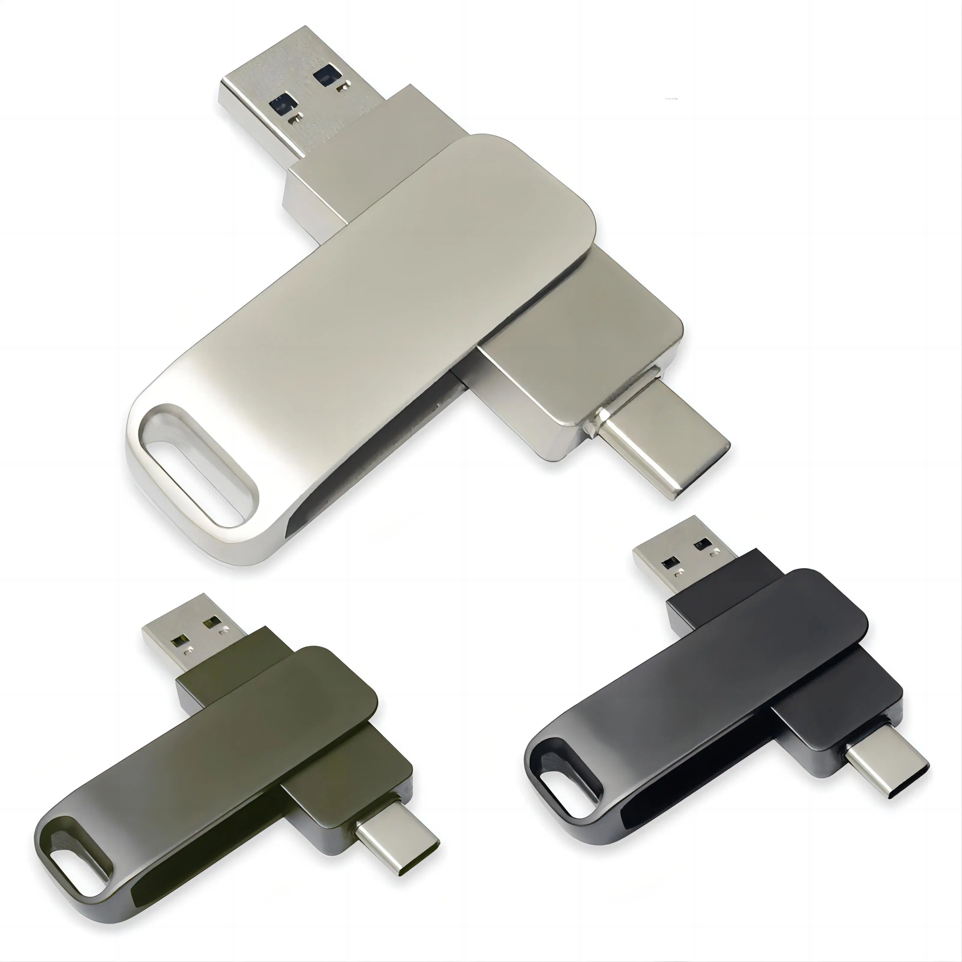 محرك أقراص USB 3.1 Flash أصلي 100% عالي السرعة 32 جيجا بايت 64 جيجا بايت محرك أقراص USB 3.0 سعة 128 جيجابايت مزود بمحرك أقراص سعة 256 جيجابايت 3.2 ذاكرة USB معدنية عصا