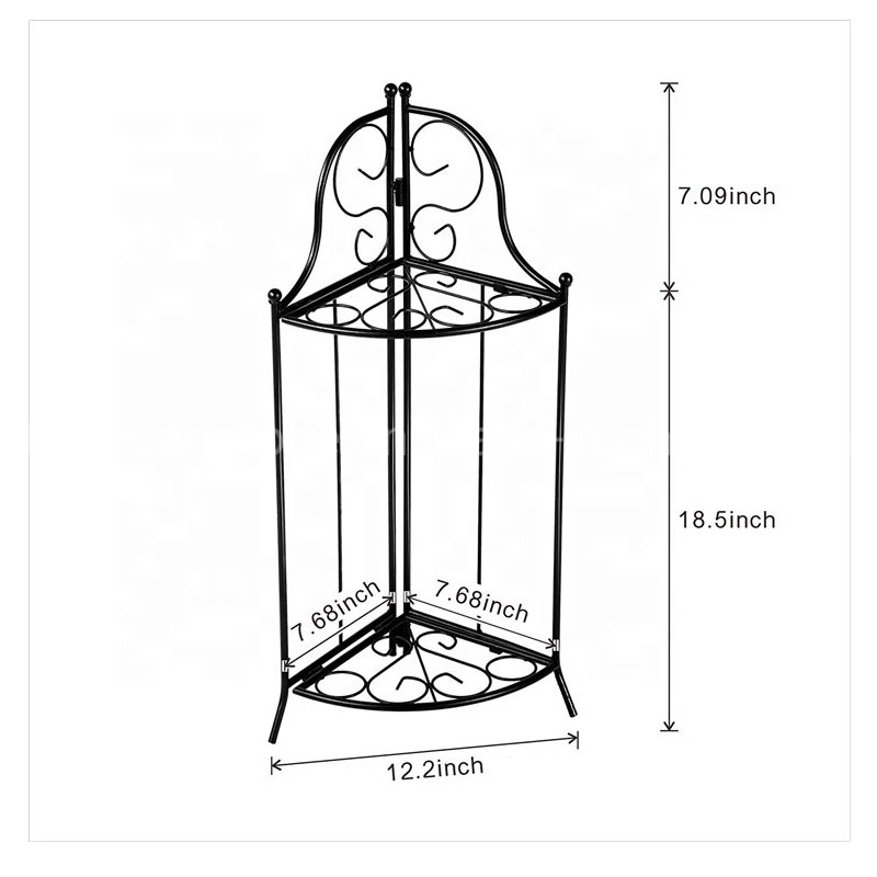 Balcony Decoration Metal Iron Flower Pot Flower Wall Stand Frame