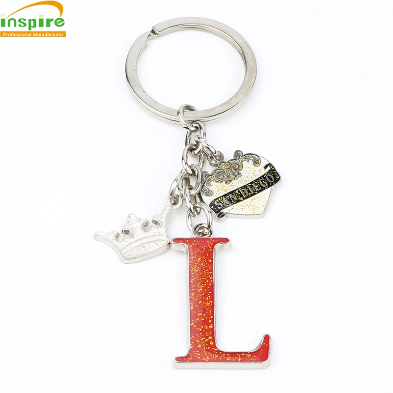 Wholesale/Supplier Custom Souvenir Promotional Gift Free Samples Metal Letter Keyring