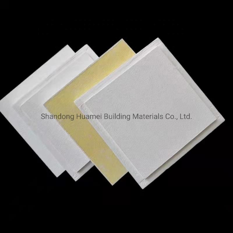 Preço de promoção de placas de forro à prova de isolamento da parede da placa de fibra mineral lã de fibra de vidro