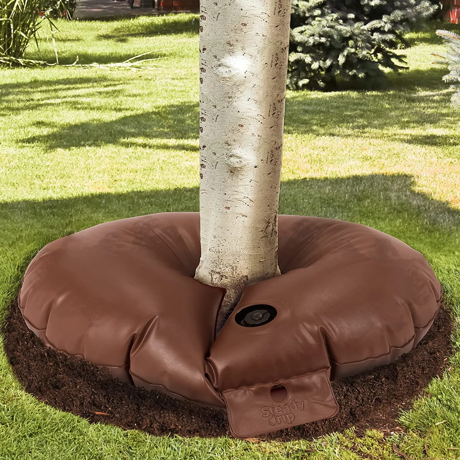 Durable PVC Tarpaulin Slow Drip Irrigation Ring Bag for Watering Trees