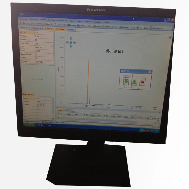 Elementos de la luz de la prueba el analizador de mineral de XRF Escritorio espectrofotómetro