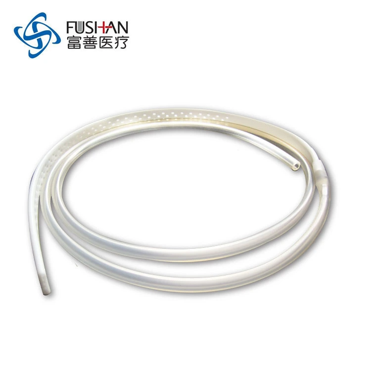 Fushan Medical Factory Pure Silicone Flat Perforated Drain 7mm/10mm/13mm OEM CE ISO
