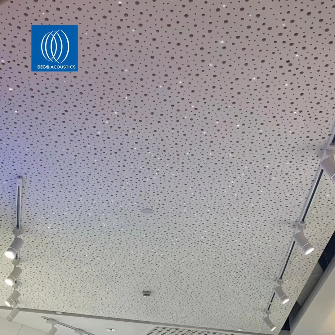 Perfuradas Forro de gesso com proteção acústica da parede de gesso Board