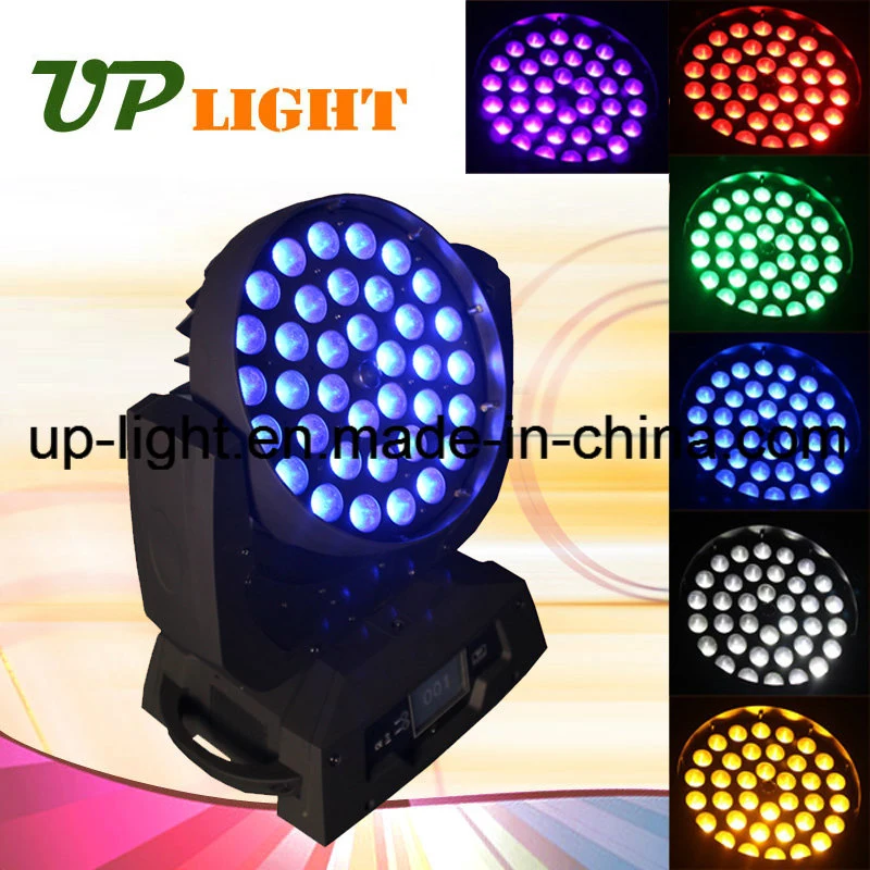 RGBWA UV 36*18W y 6 en 1 LED moviendo la cabeza de la luz de la etapa