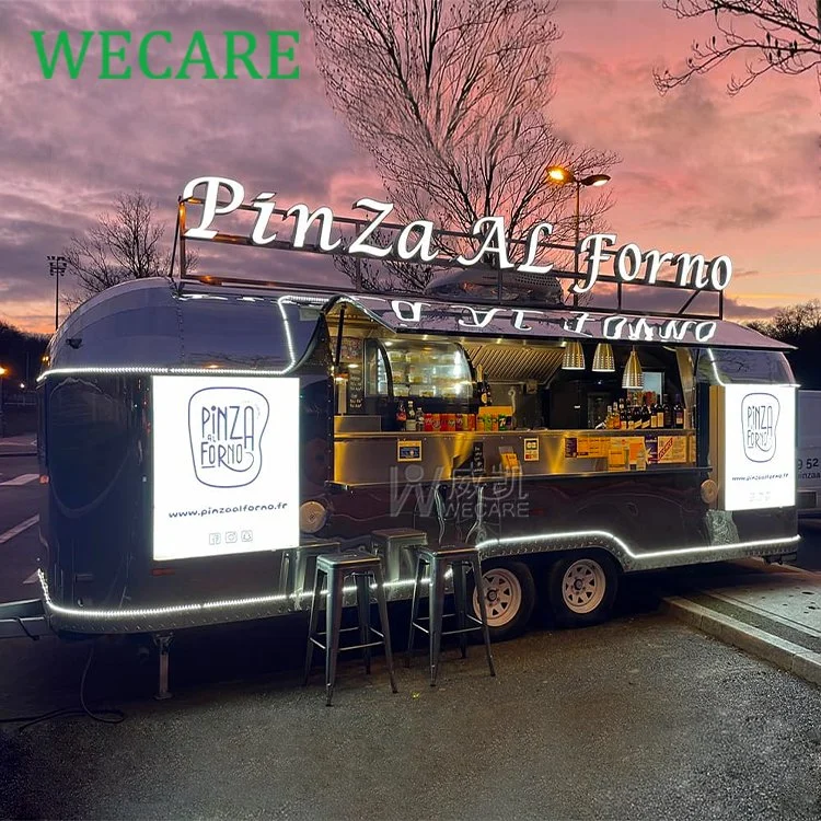 Wecare Personalized Customization DOT/EEC Valid Food Car Mobile Kitchen Food Trailer Mobile Bar Trailers Food Cart