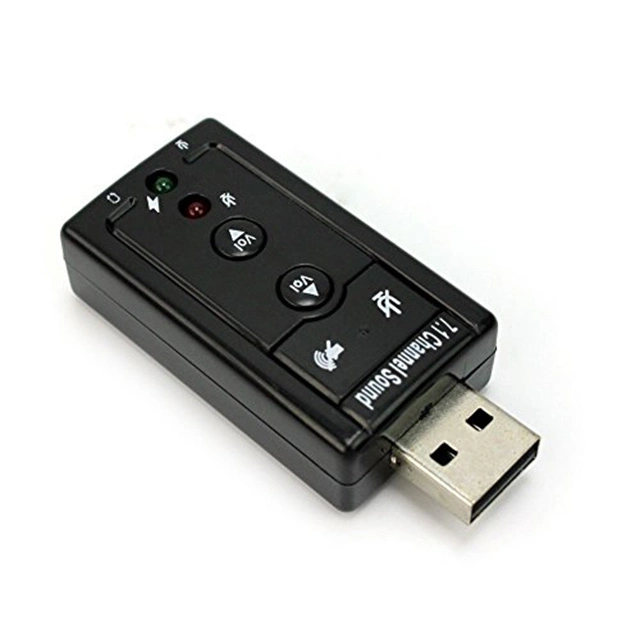 Carte son USB 2.0 7.1 canaux virtuelle Simulation 3D