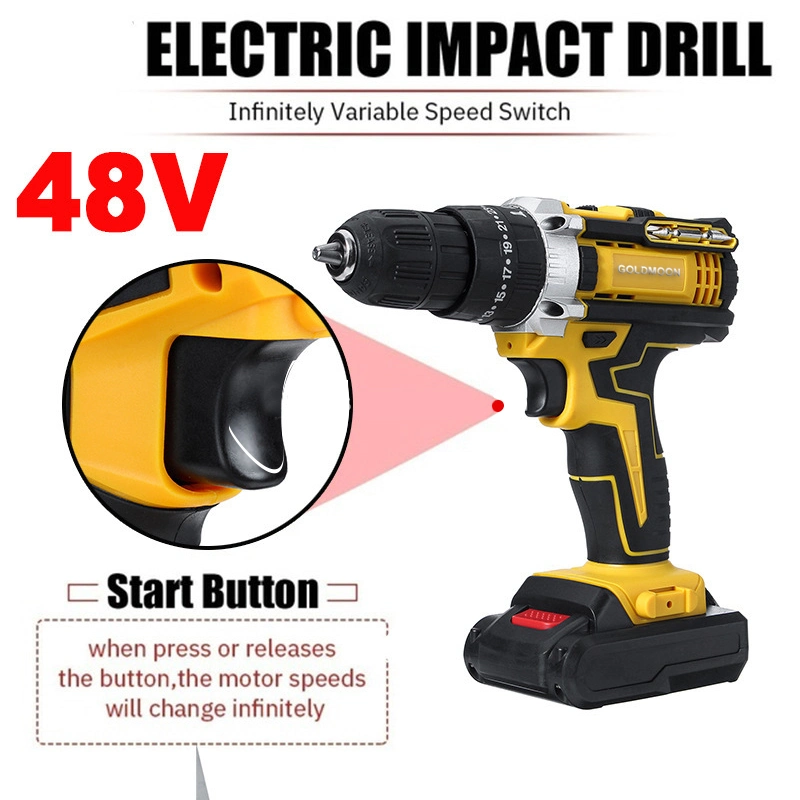 Velocidad de la sembradora manual 0-500rpm Goldmoon Carton LED Light Power Tools