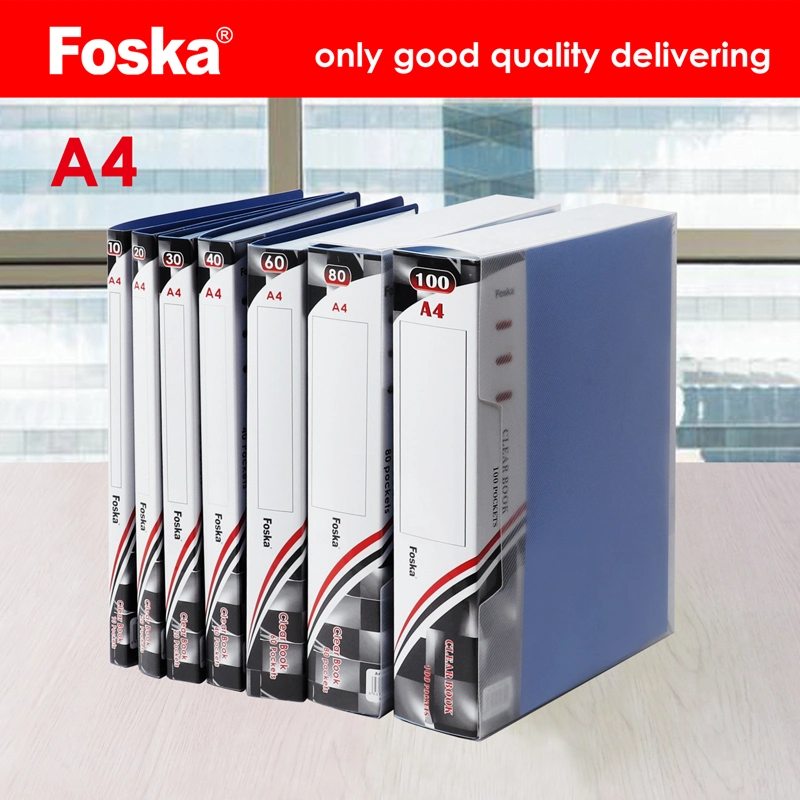 Foska Stationery Office School Superior Quality Plastic Clear Book