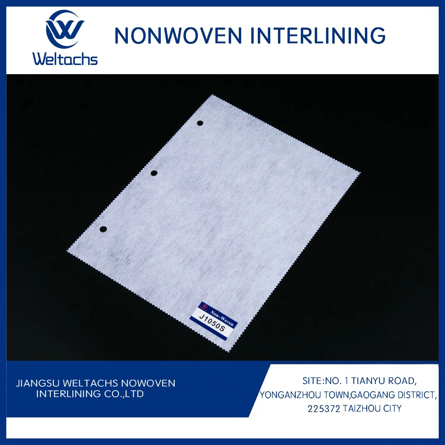 Wholesale/Supplier Custom Adhesive Fusible 100% Polyester Non Woven Interlining Linings