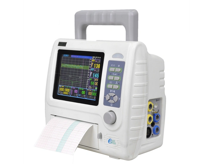 CE aprobada Multi-Parameter bebé la frecuencia cardíaca fetal Doppler Ctg Monitor de la Madre de la madre