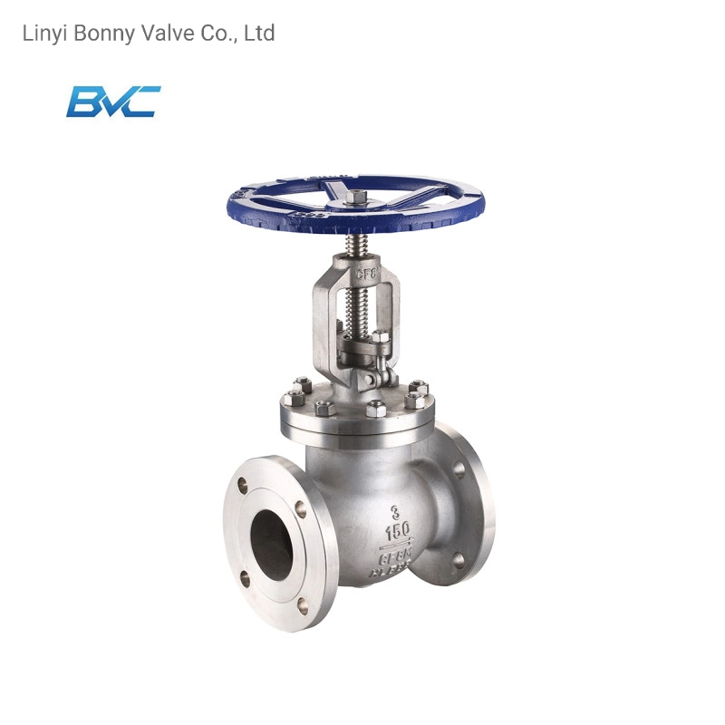 DIN Cast Carbon Steel Hand Wheel Flanged Connection Globe Valve