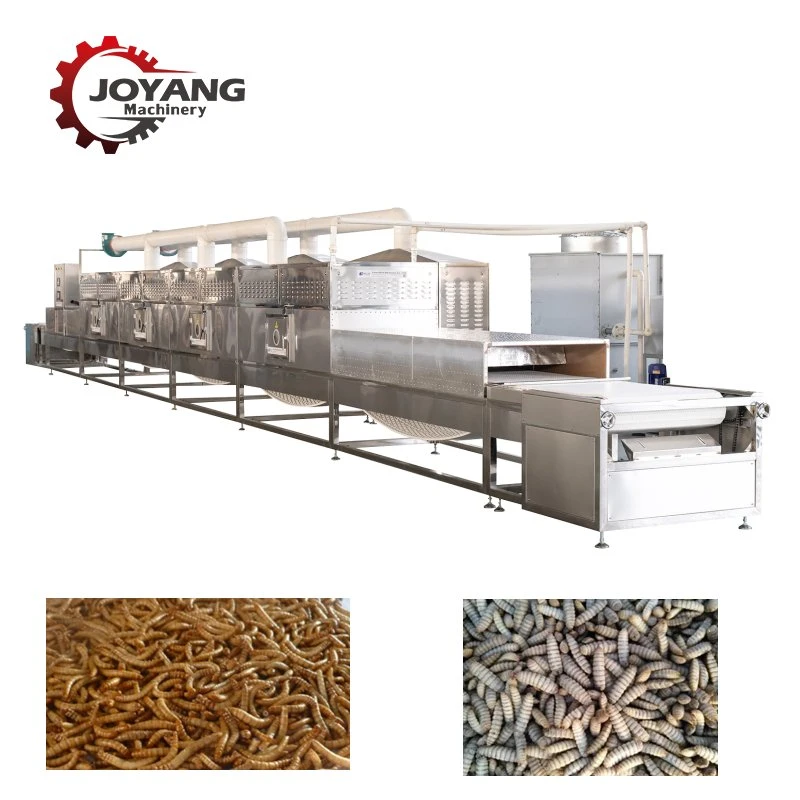 Tunnel Microwave Insect Cricket Grasshopper Tenebrio Silkworm Bsfl Dryer Drying Equipment