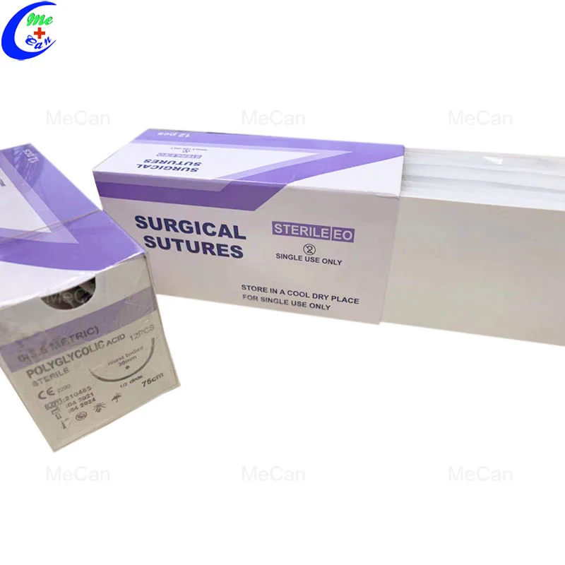 OEM Natural Silk Customizable Mecan Veterinary Polyester Suture Wego Surgical Sutures Absorbable