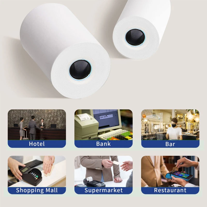 Thermal Paper Roll 57mm Custom Printing Cash Register Paper POS Receipt Roll Thermal Printing Paper