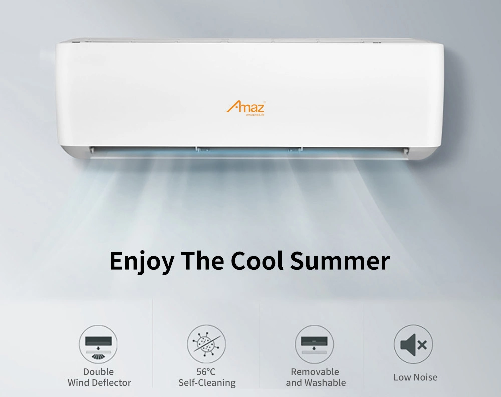 Amaz R410A 12000BTU Supplier 1.5 Split Air Conditioner Cooling for Household