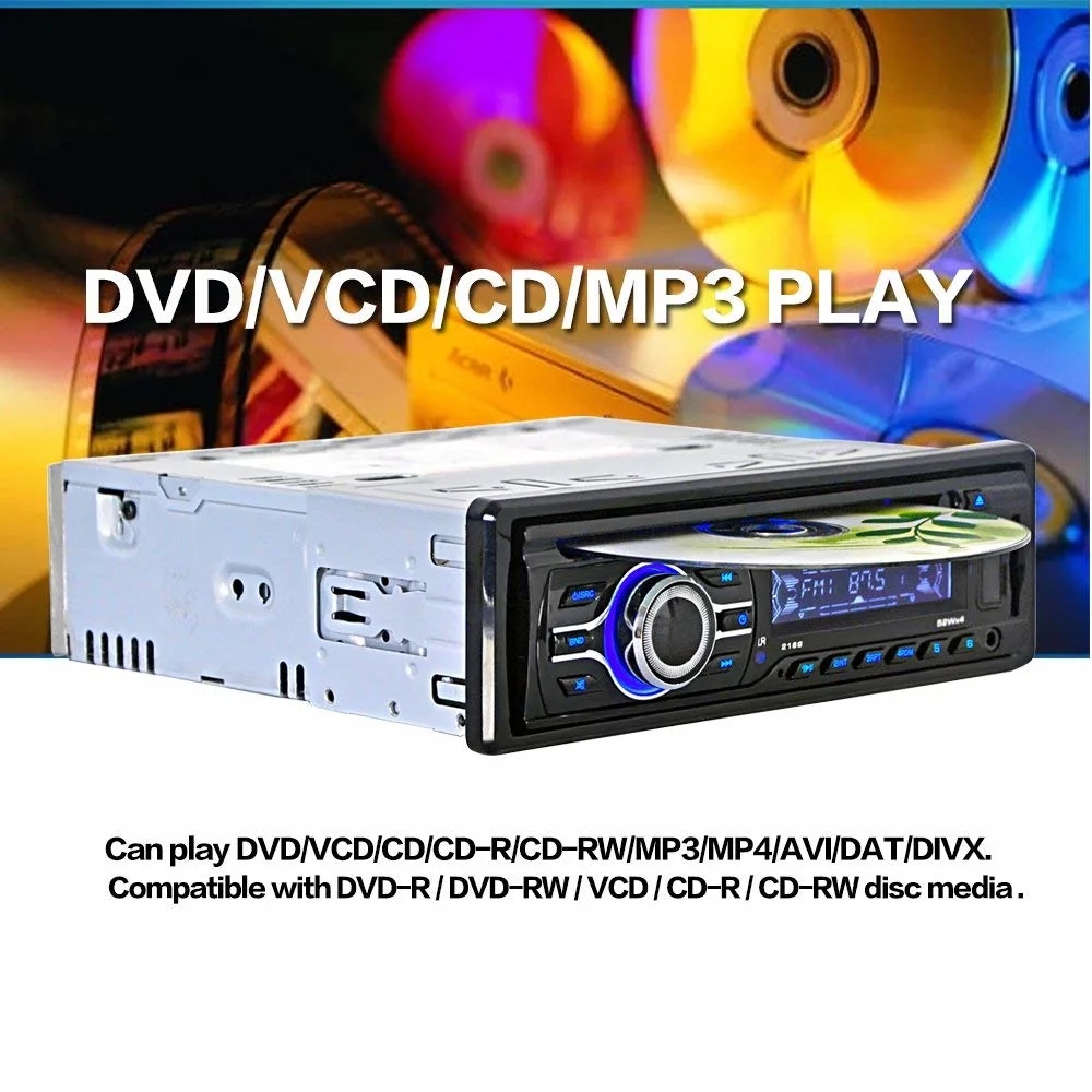 1 DIN Multimedia Car Radio DVD Player