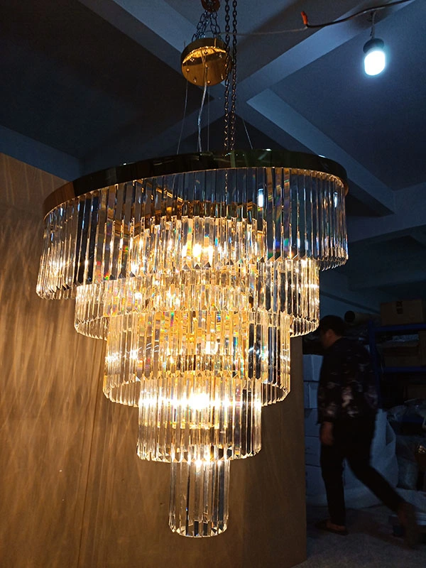 Candeeiro de tecto Nórdico de Luxo e luz pendente de Cristal de Luxo e quente Para os lustres LED Crystal no lobby do Living Room Hotel