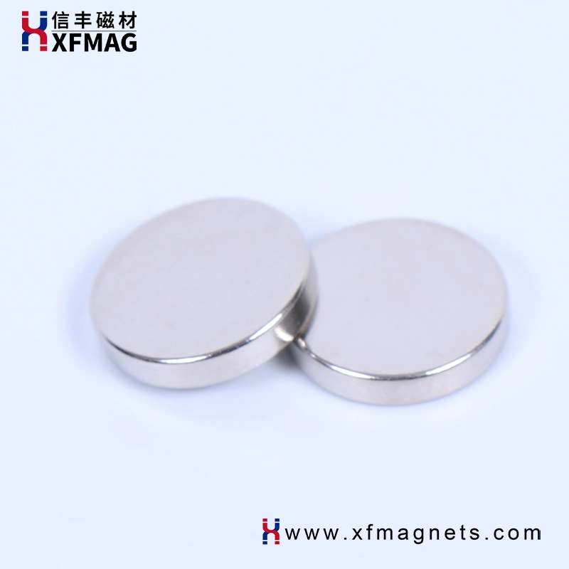 Round Disc NdFeB N35 Permanent Magnetic Materials Strong Neodymium Magnet